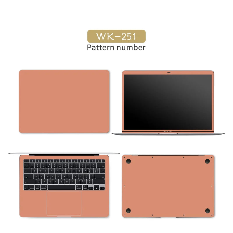 DIY Laptop Sticker Cover Skins Solid Color Vinyl