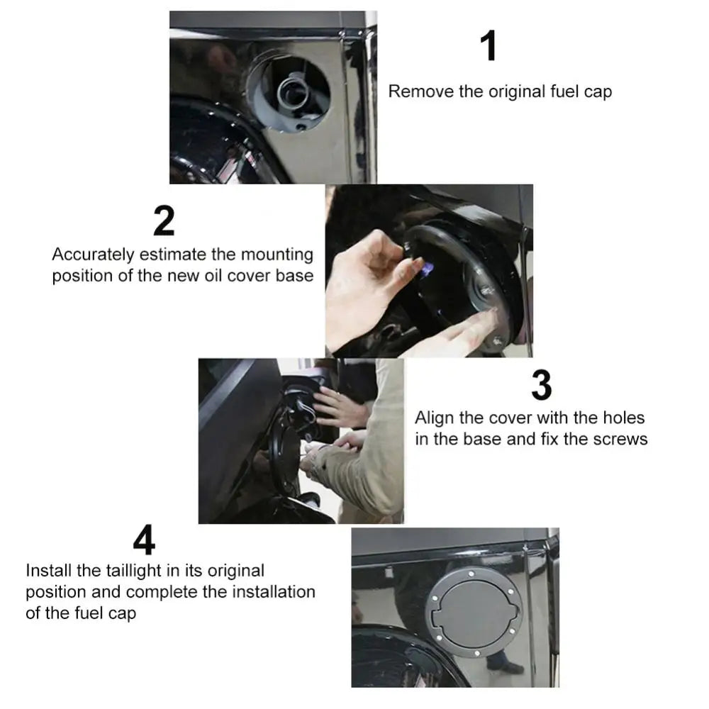 Fuel Tank Cap Cover Auto Car Aluminum Alloy