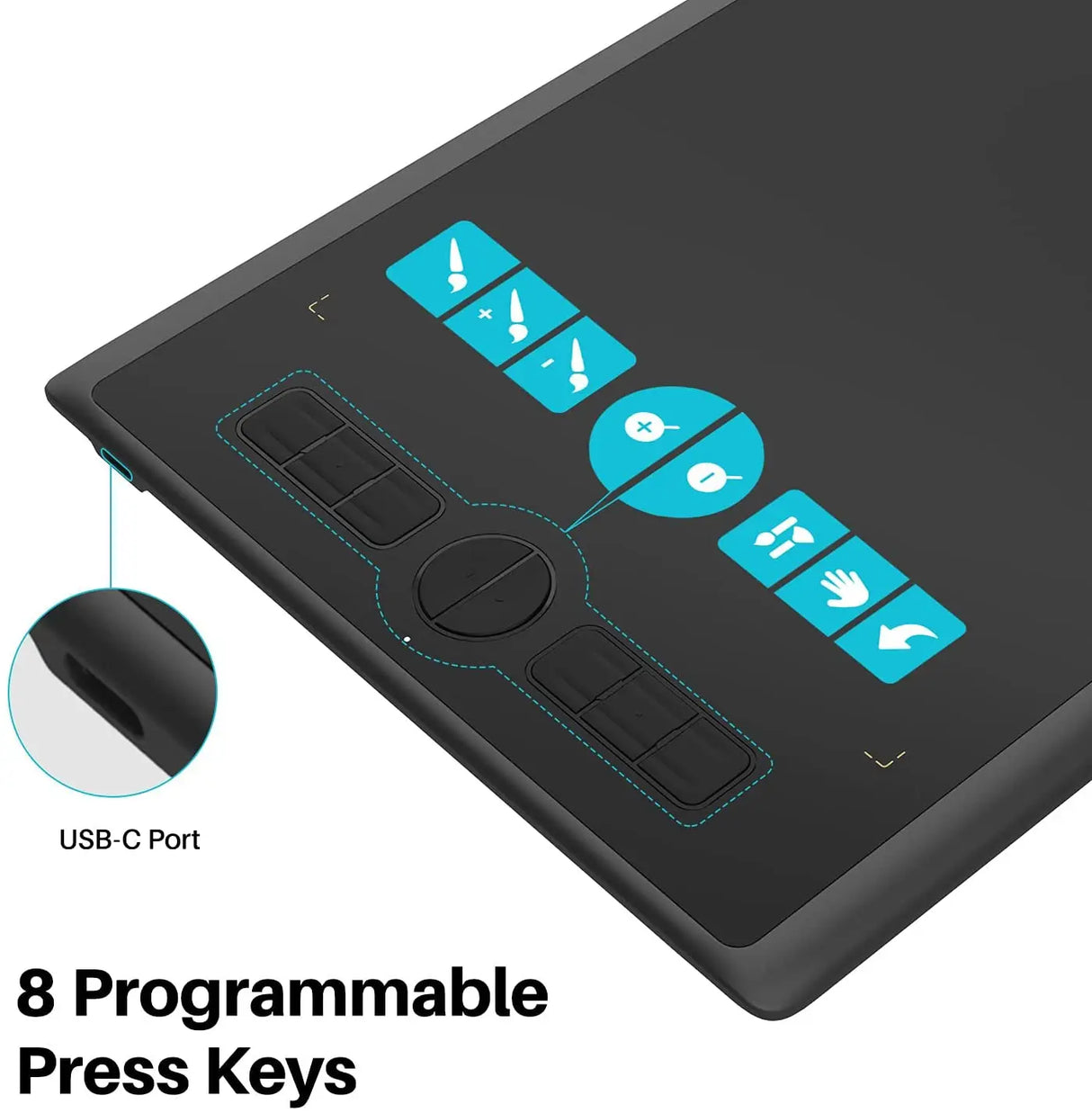 HUION H610X Graphics Tablet 10x6.25 Inch Digital Tablets