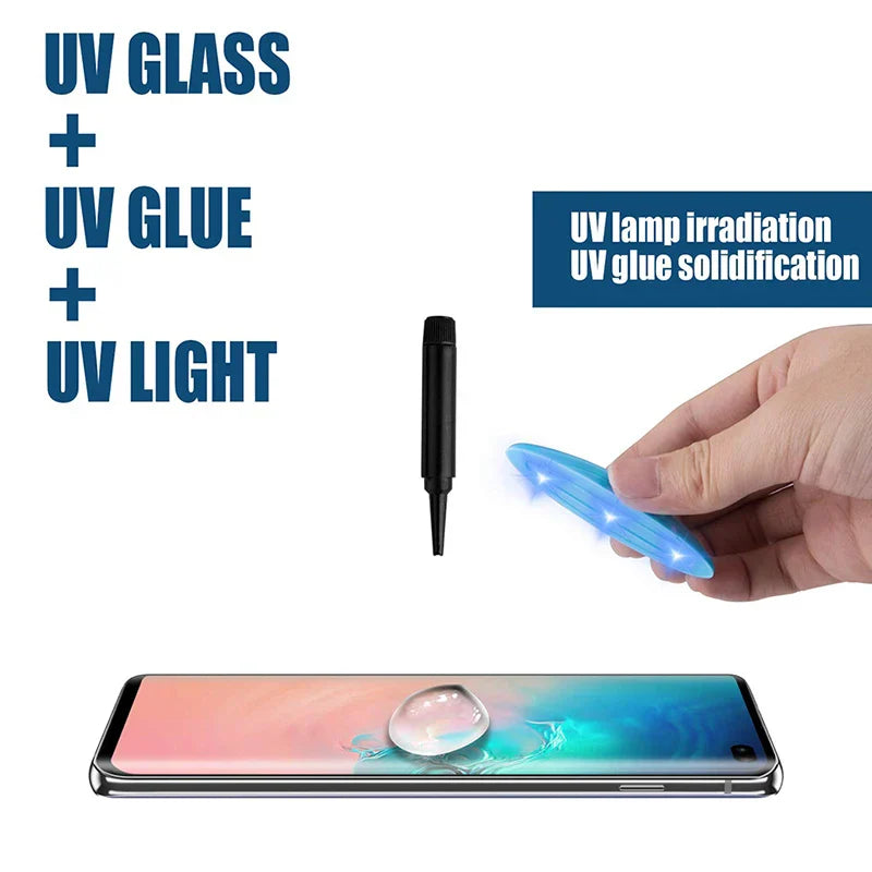 Full UV Glue Tempered Glass For Samsung Galaxy