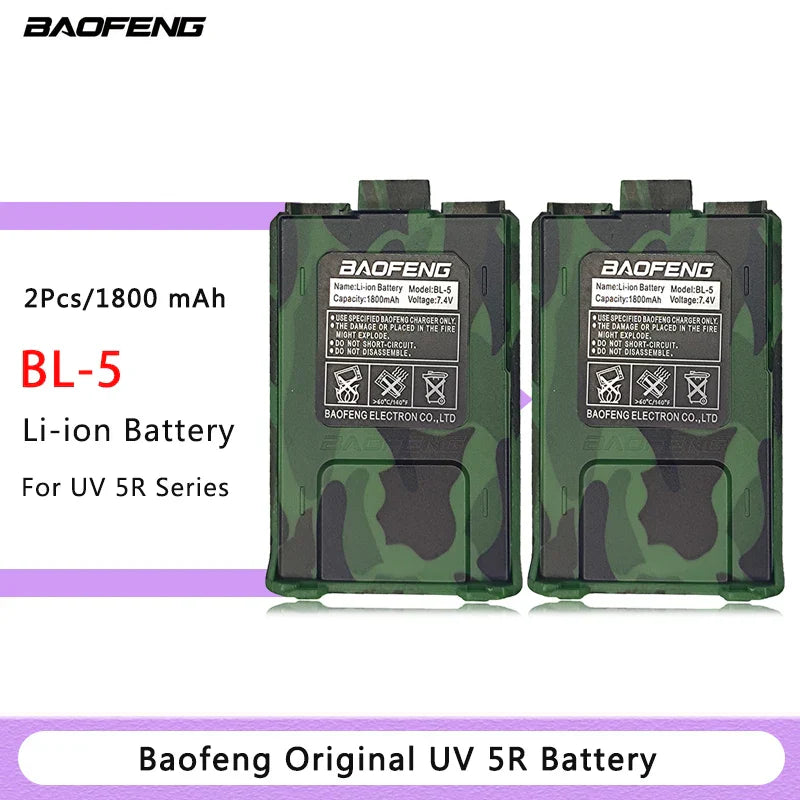Baofeng BL-5 Battery for Walkie Talkie, Two Way