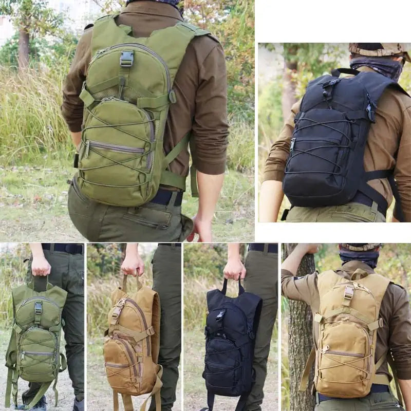 15L Molle Tactical Backpack - 800D Oxford Military Hiking Bag