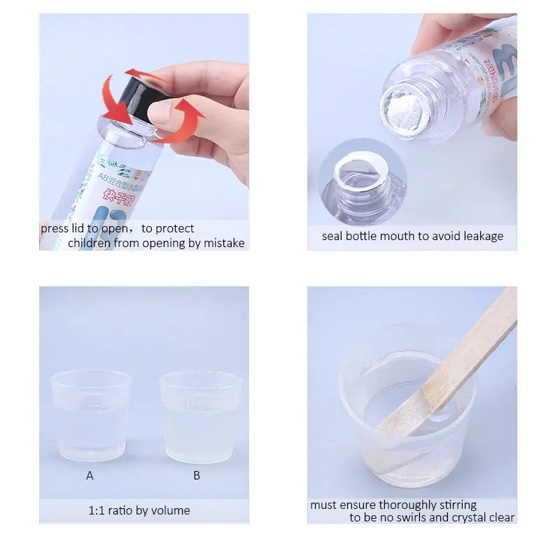 1:1 Clear Epoxy Resin Crystal Clear Art Resin