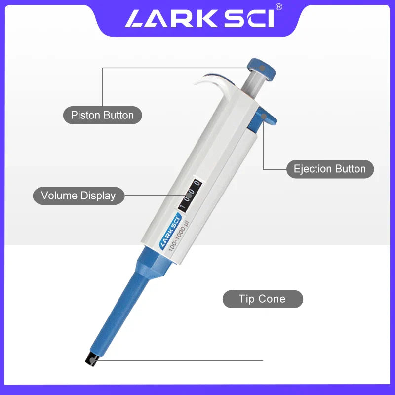 Larksci Equipment Laboratory Pipette Single Channel Pipette Adjustable