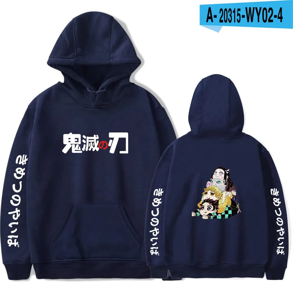 Anime Hoodie Demon Slayer Oversized Hoodies Sweatshirts Men/Womens
