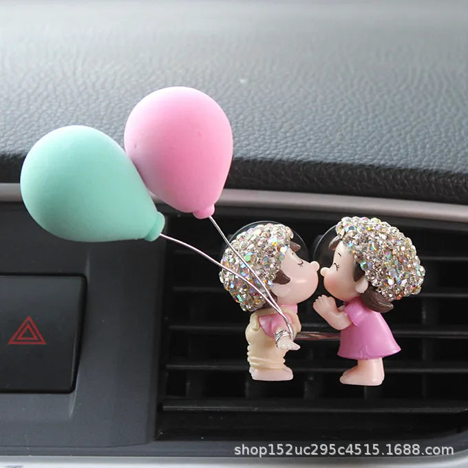 Car Air outlet clip Decoration Cute Cartoon Couples