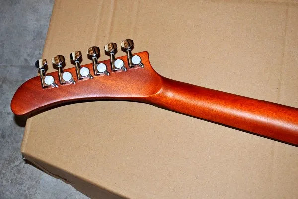 Factory customized goose shaped 6 electric guitar hollow