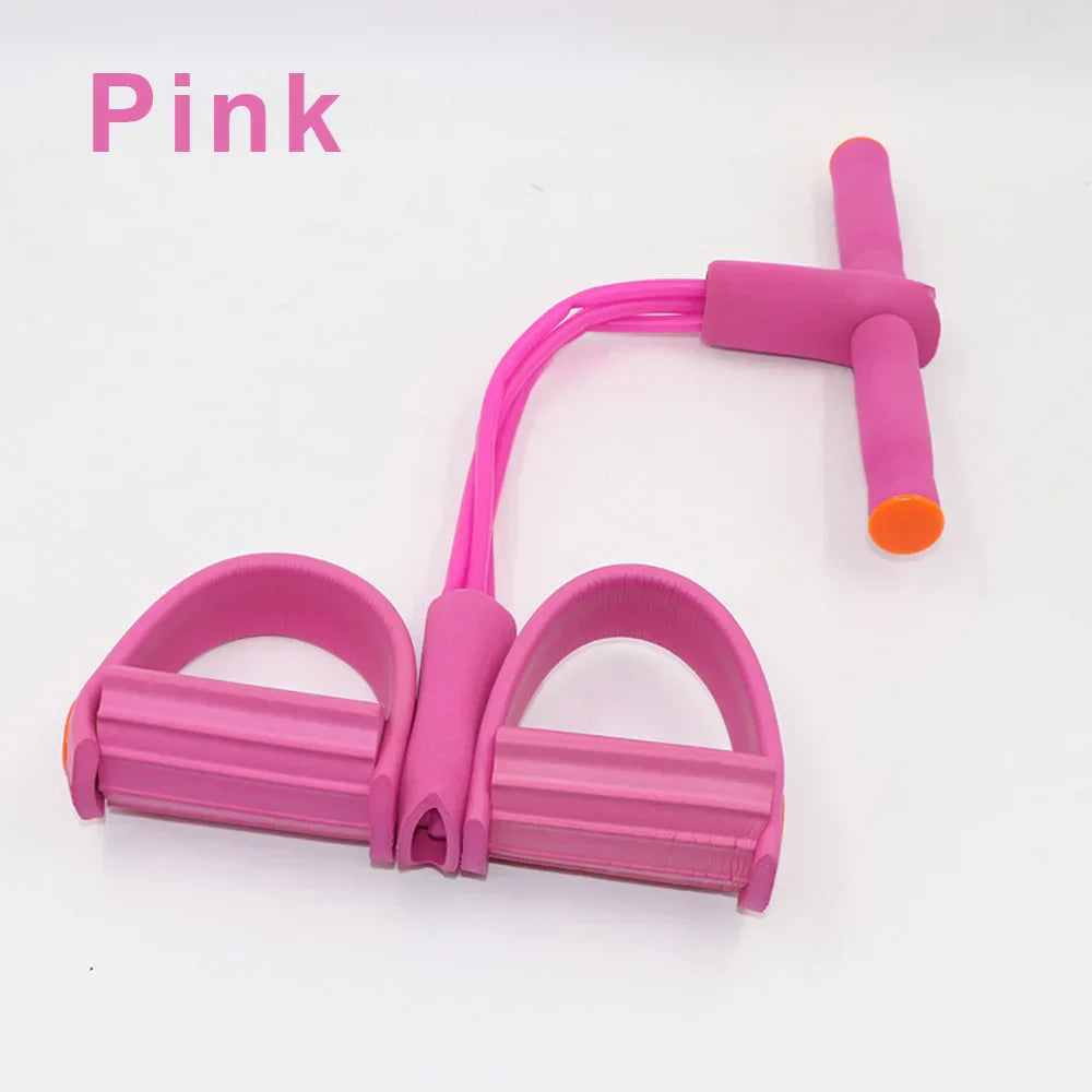 4 Tube Resistance Band Elastic Pull Rope Gym