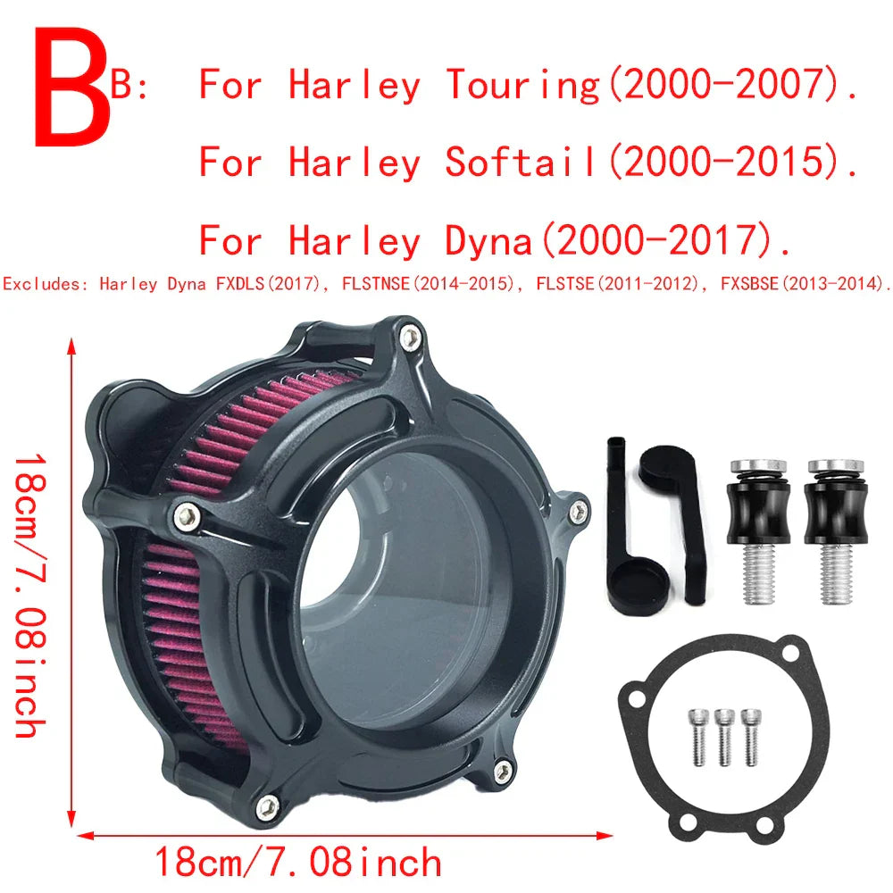 RSD Turbine Clarion Air Cleaner Matte Black Intake