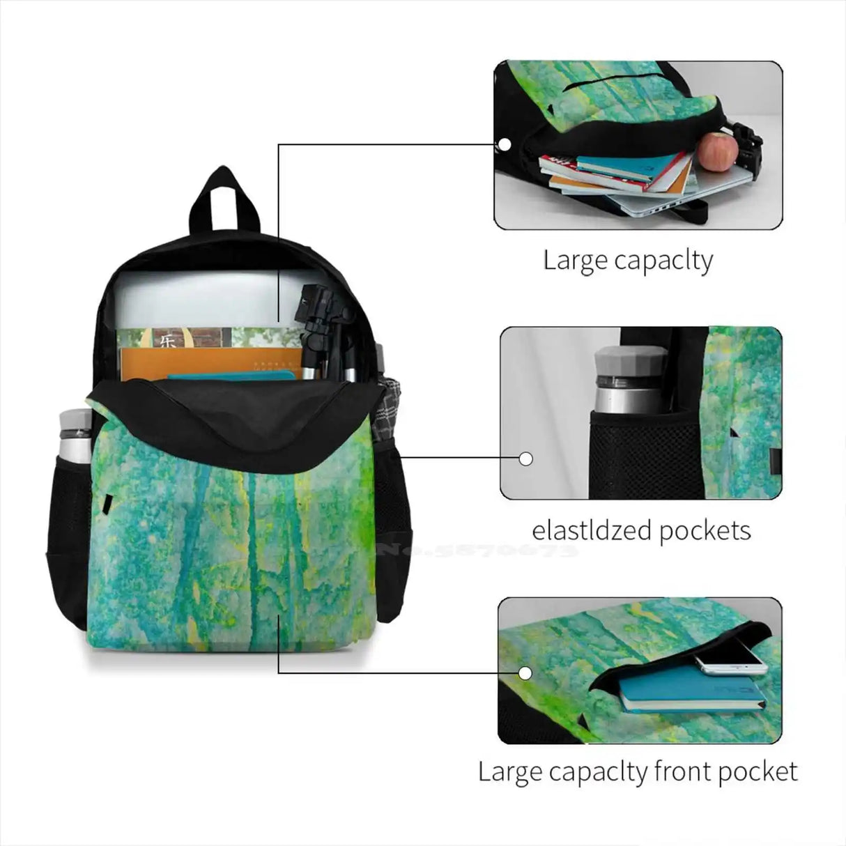 Rainforest Dawn Backpacks For Men Women Teenagers Girls