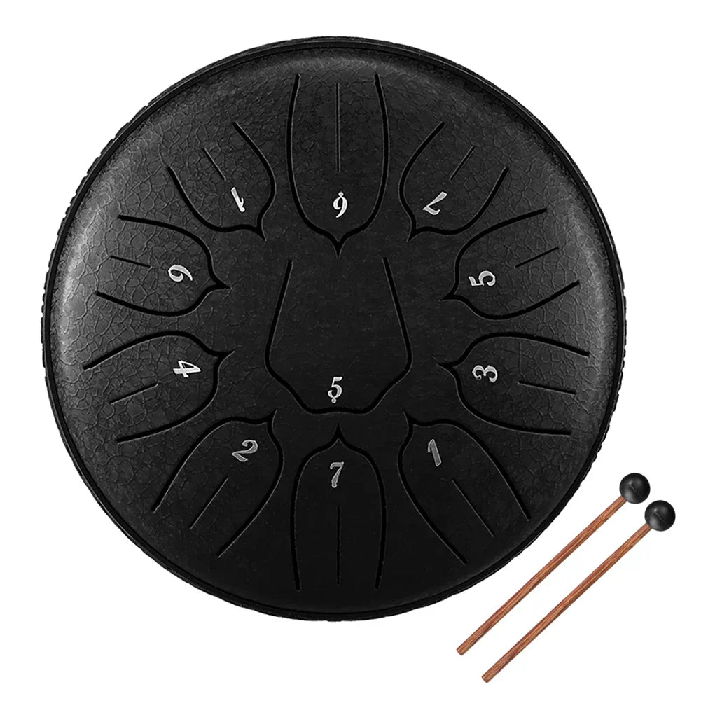6 inch 11-Tone Steel Tongue Drum D-Key Hand