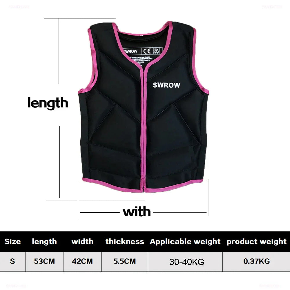 SWROW Life Jacket Fishing Vest Water Sports Kayaking