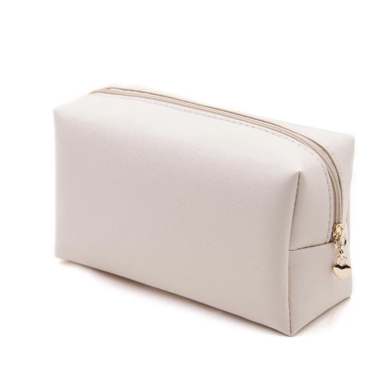 Personalized Embroidery Small Makeup Bag PU Leather Travel