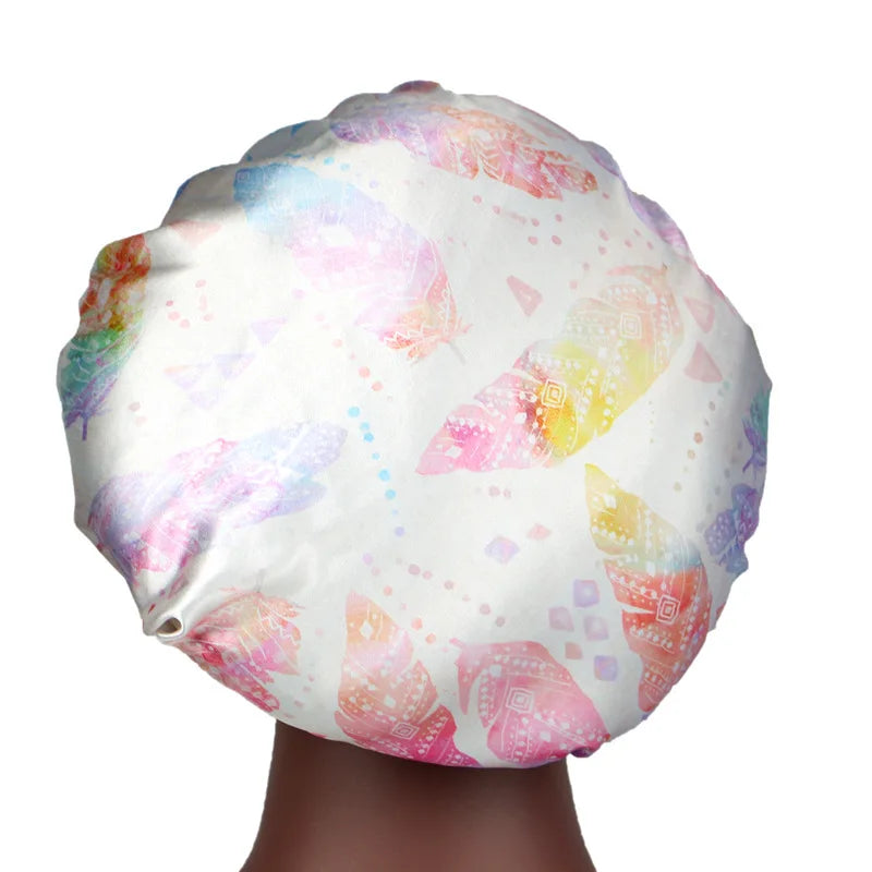 Wide Dome Satin Bonnet For Women Silky Head