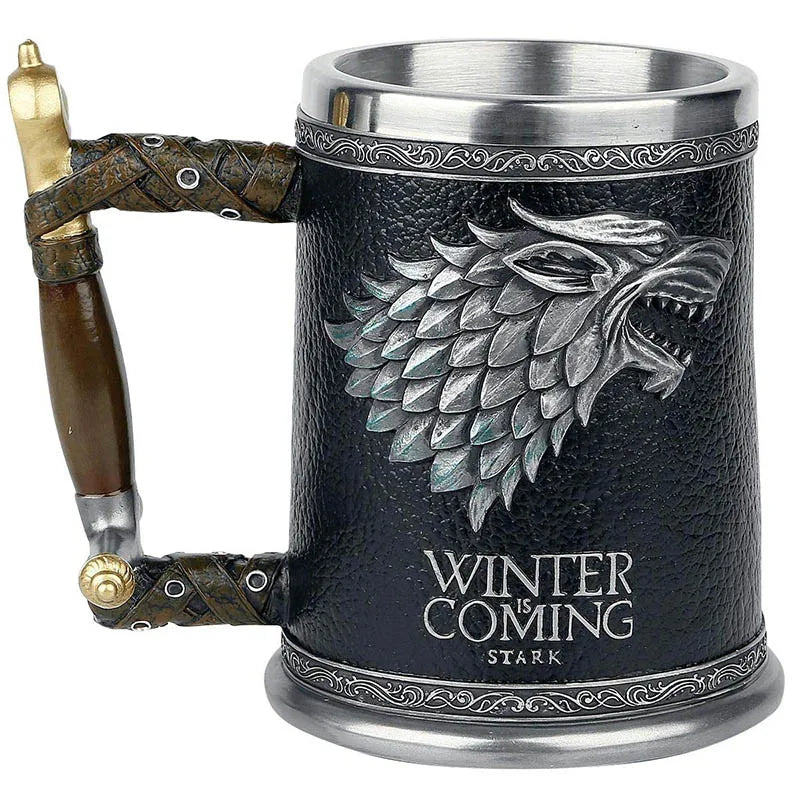 GOT Mug Goblet Stainless Steel Resin 3D Beer