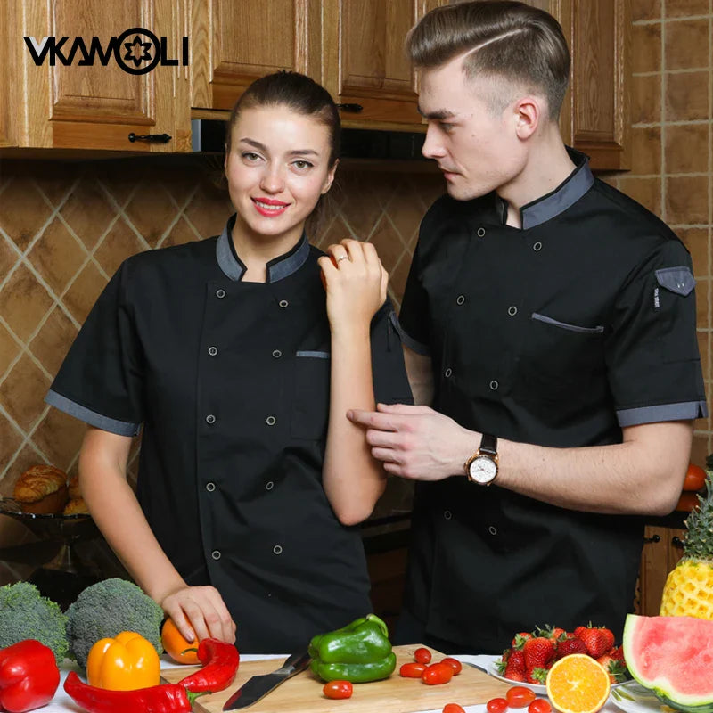 chef shirt Chef Jacket Long Adjustable Sleeve Men