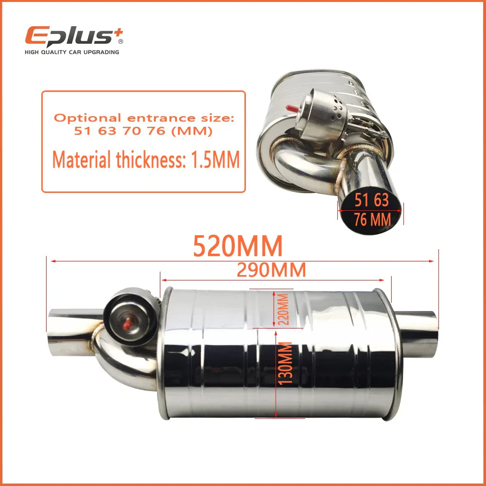 EPLUS Car Exhaust System Vacuum Valve Control Exhaust