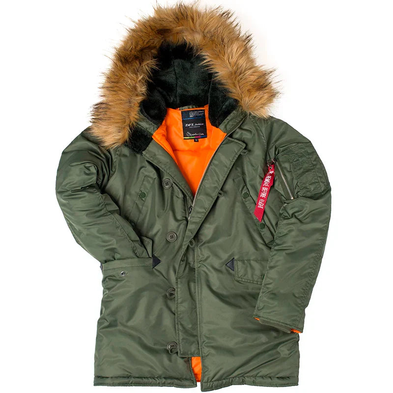 2023 Winter N3B Long Tactical Puffer Coat