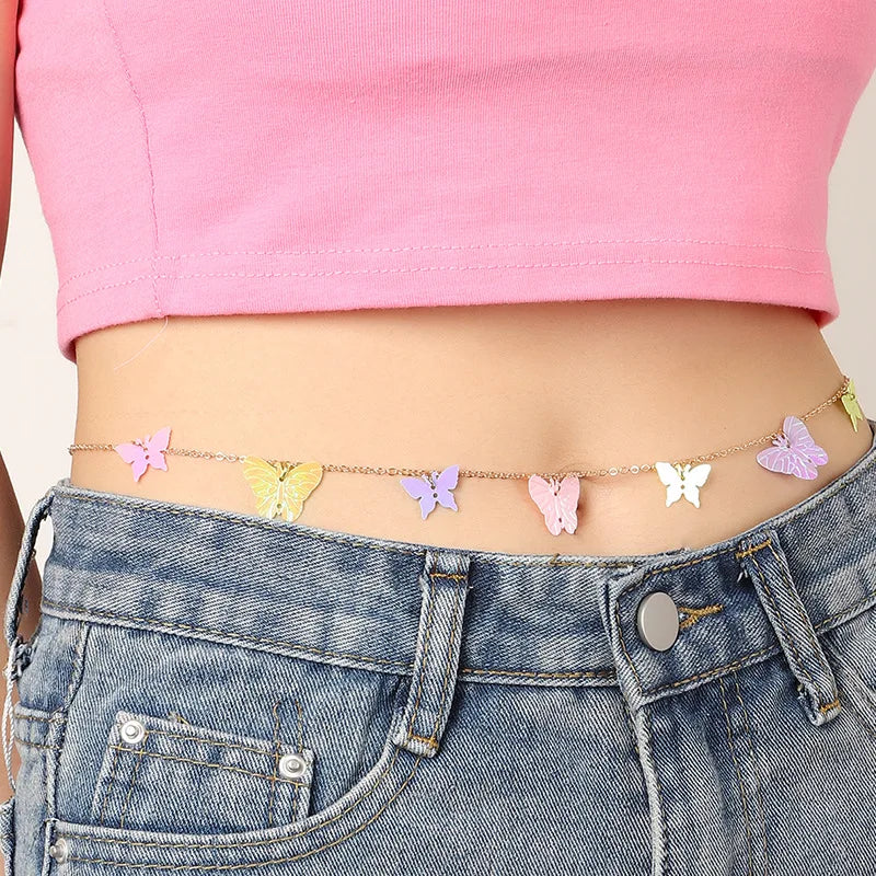 Sexy Body Creative Butterfly Waist Chain Jewelry Waist