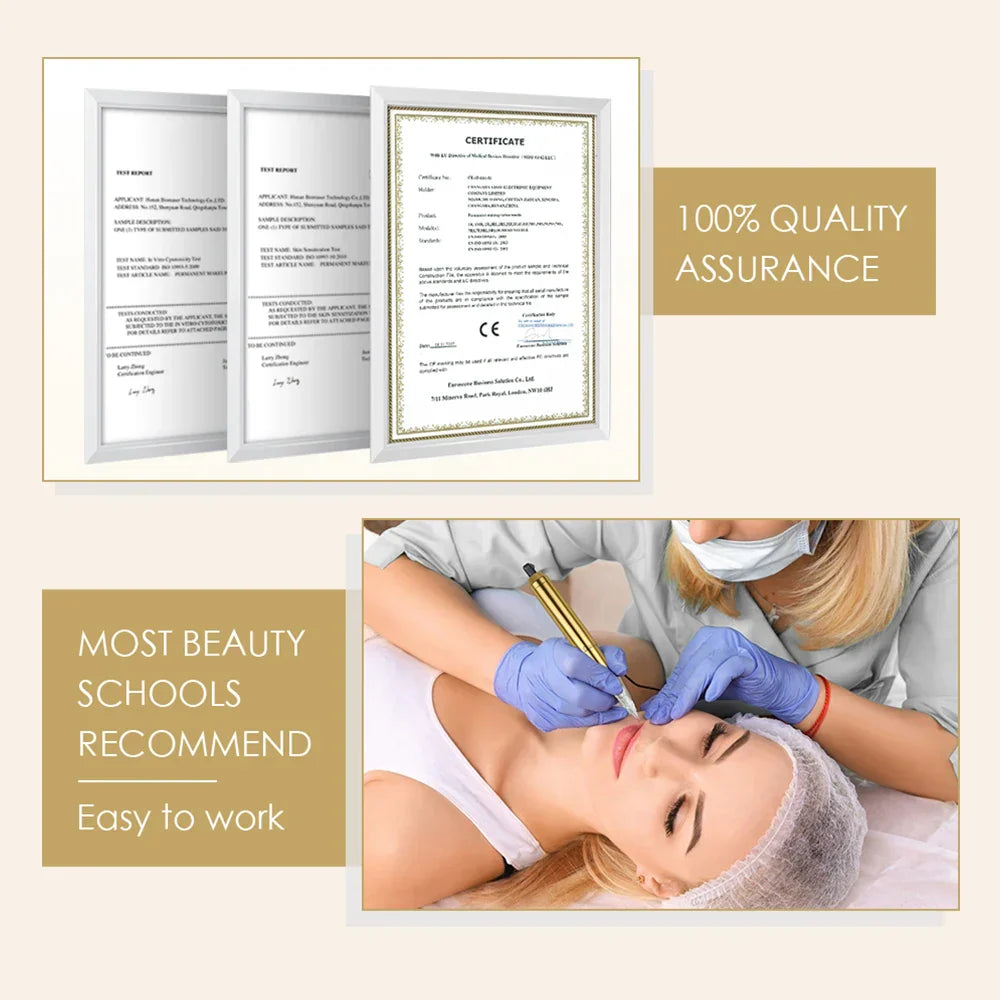 BMX Permanent Makeup Machine with Needles Cartridges Motor