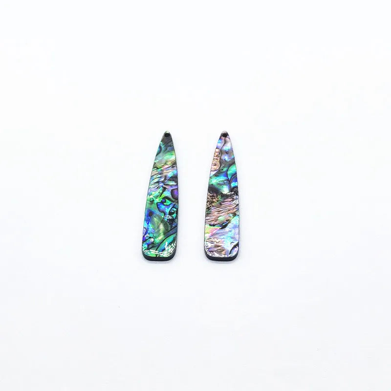 54x12mm 30pcs Acrylic with Shell Drop