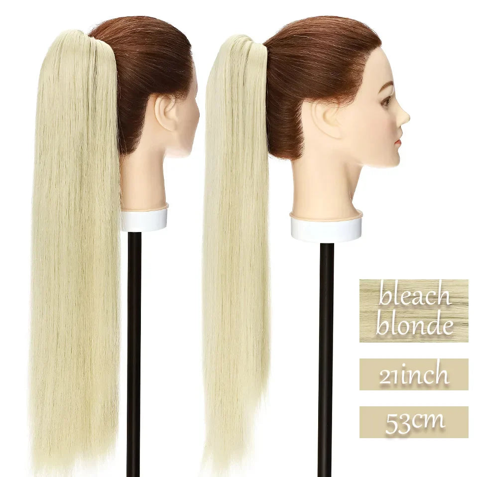 S-noilite Synthetic Long Wavy Fake Ponytail Extension Hair