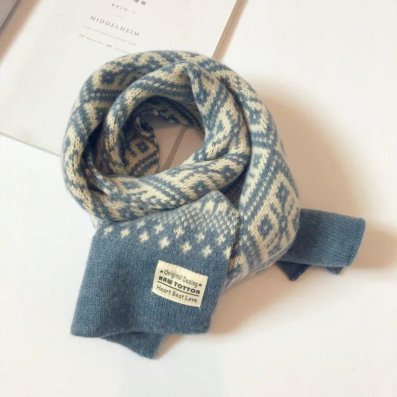 Winter Children Scarf Knitted Wool Scarf For Kids
