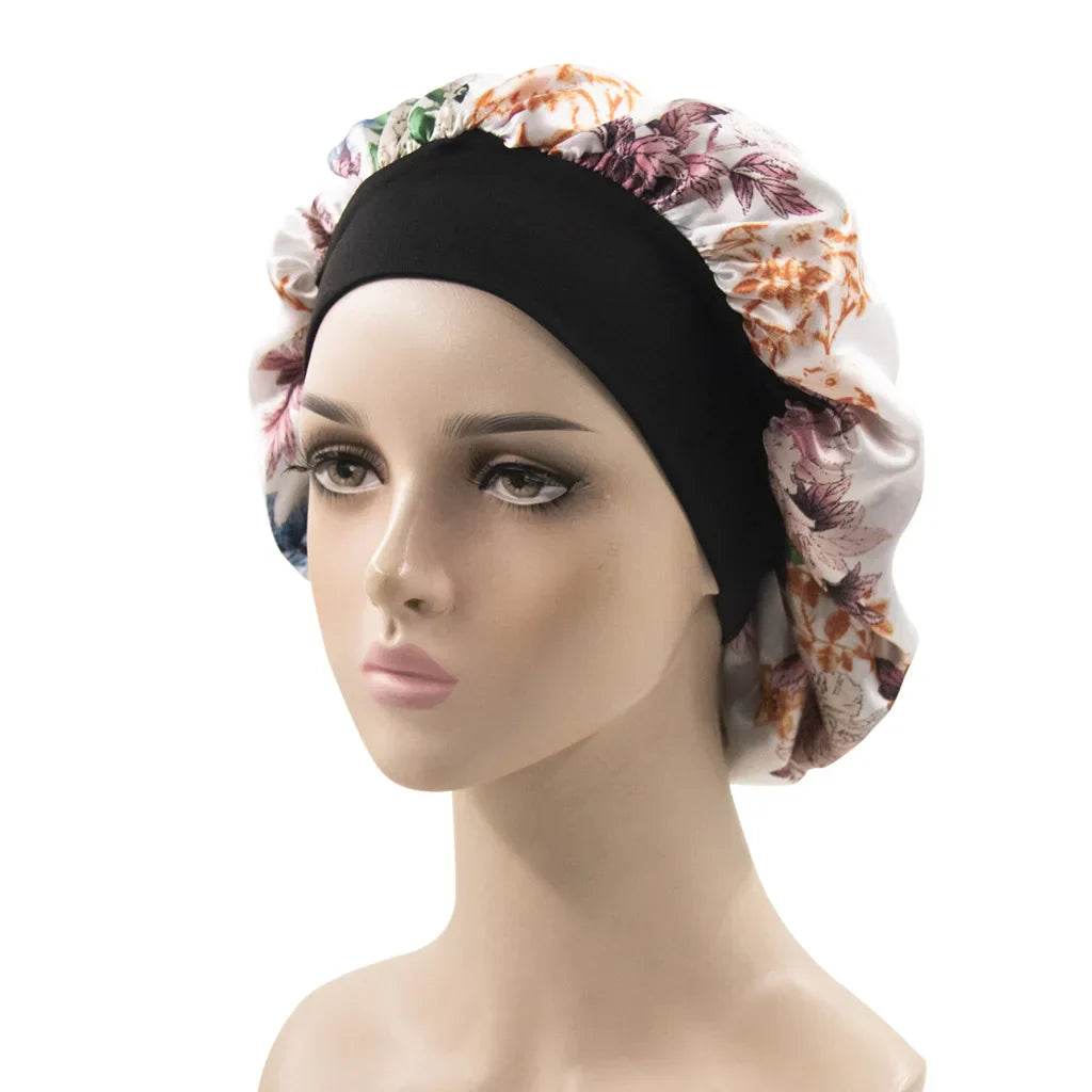 Multicolor Printed African Pattern Nightcap Set