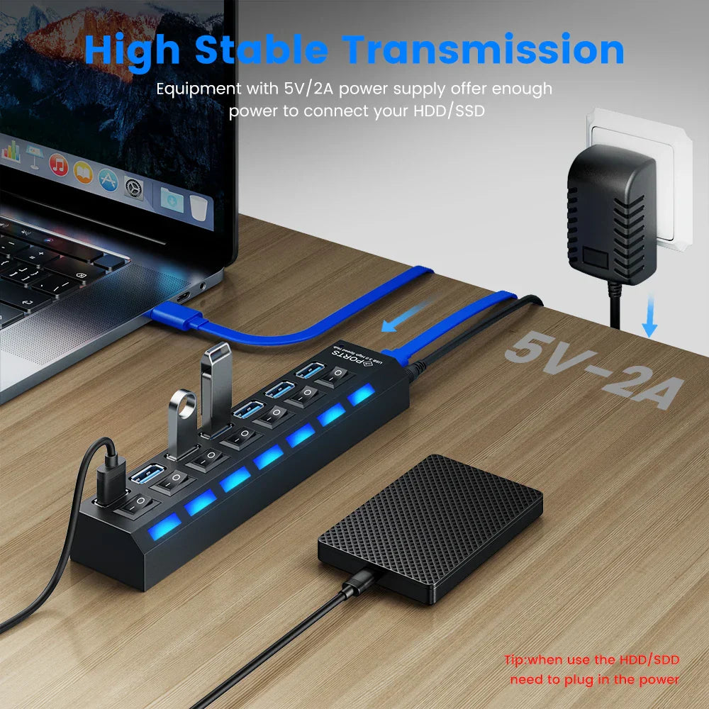USB Hub 3.0 USB 3 0 Hub Multi