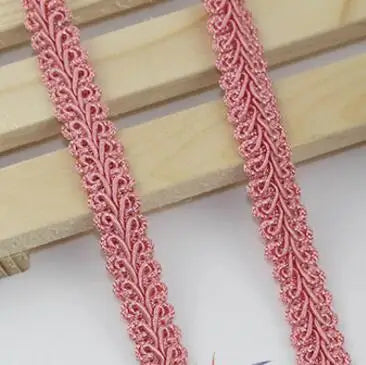 12mm Curve Cotton Lace Trim Centipede Braided Ribbon