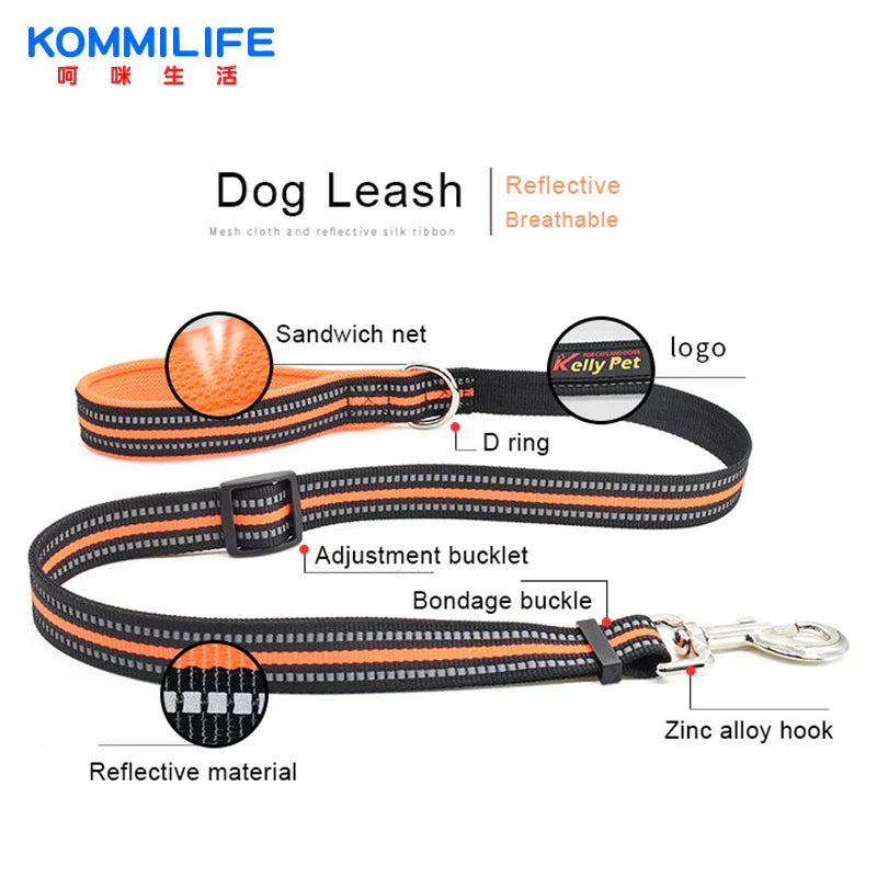 Breathable Nylon Mesh Dog Harness Reflective Adjustable Dog