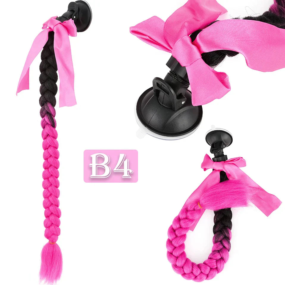 S-noilite Synthetic New Arrival Helmet Hair Ponytail Braid