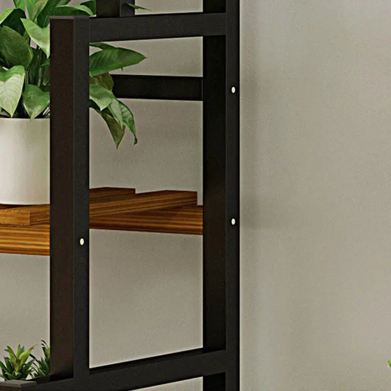 3 Tier Black Plant Stand With Hanging Basket