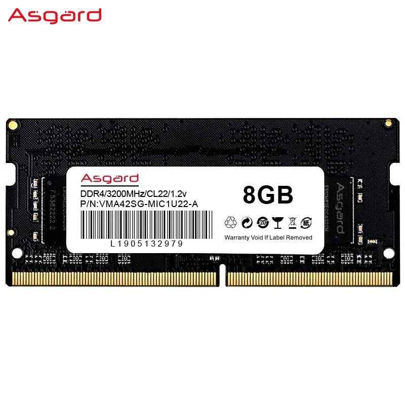 Asgard Laptop Memoria RAM DDR4 8GB 16GB 32GB