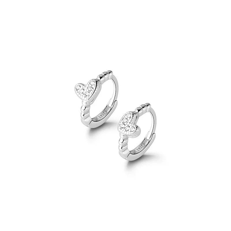 WOOZU 925 Sterling Silver INS Minimalism Sweet Love