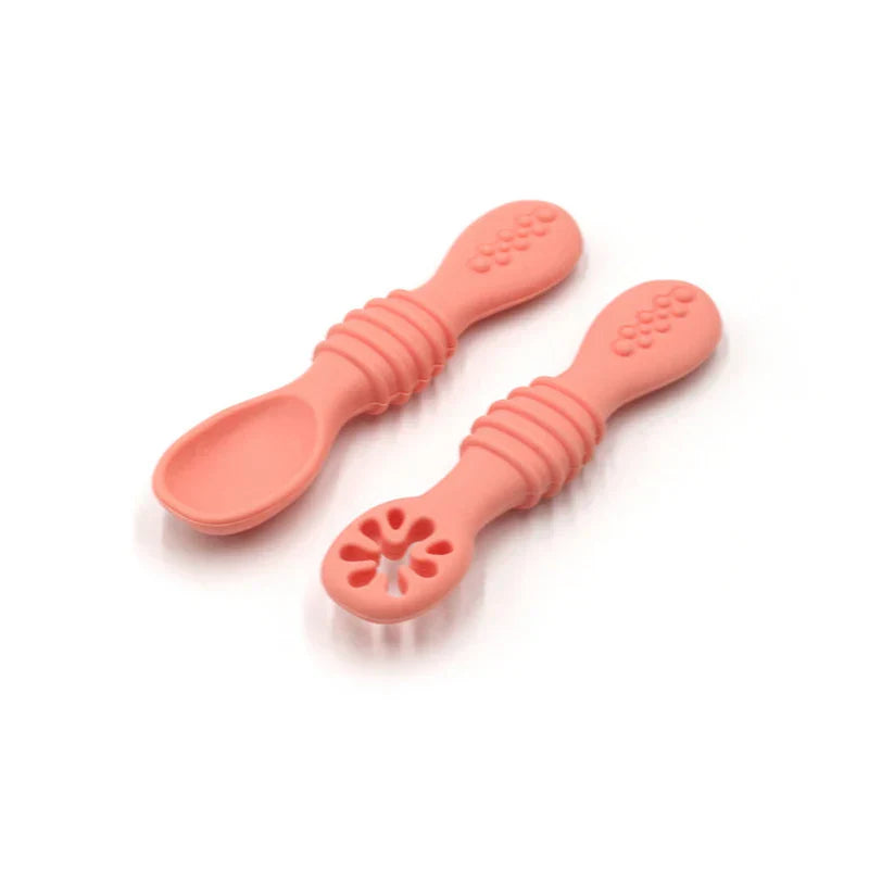 BPA Free Baby Pre-Spoon Set Silicone Self Feeding