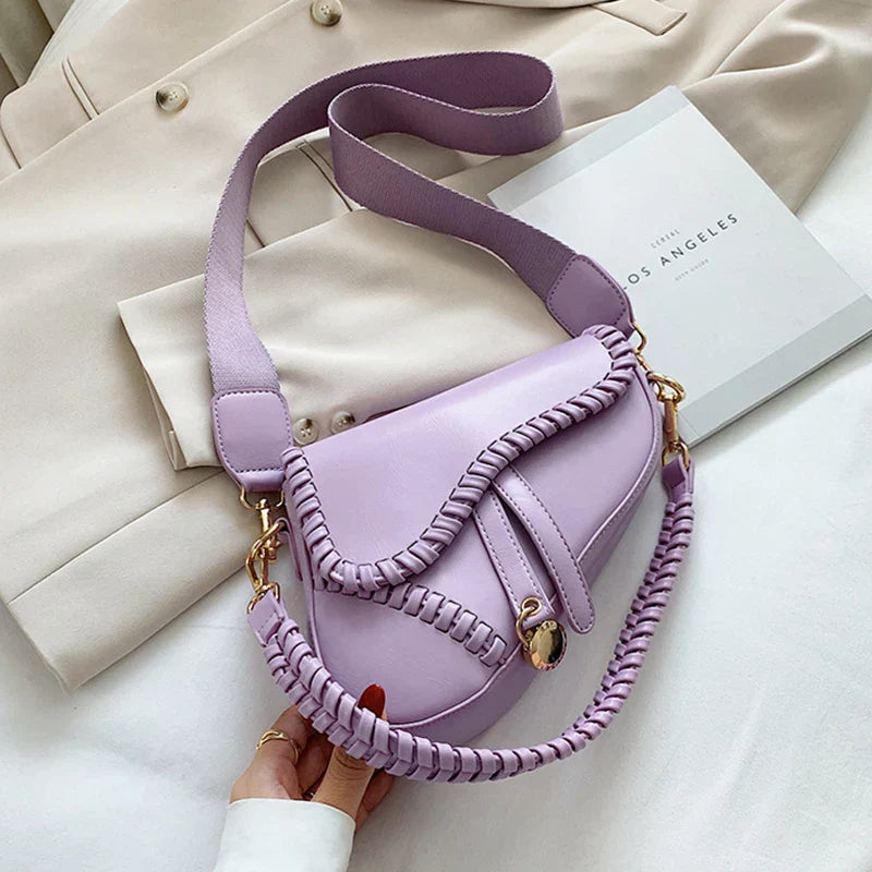 Fashion Saddle Women Bag One Shoulder Handle Trend