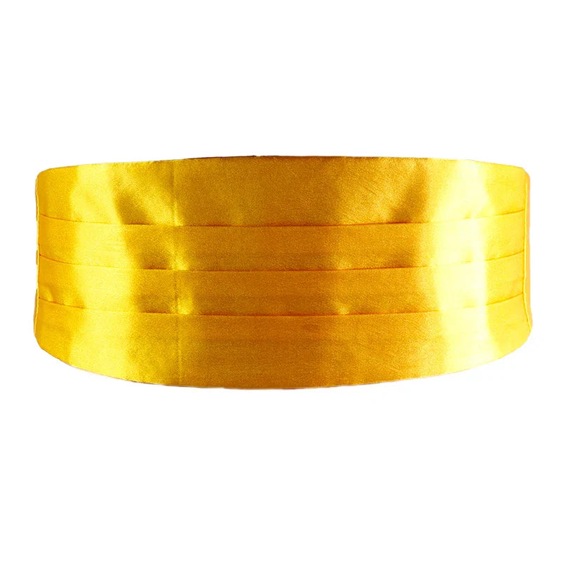 Men Classic Satin Cummerbund Elastic Bellyband Basic Tuxedo