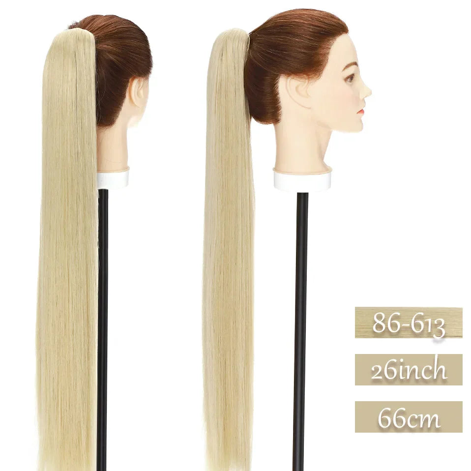 S-noilite Synthetic Long Wavy Fake Ponytail Extension Hair