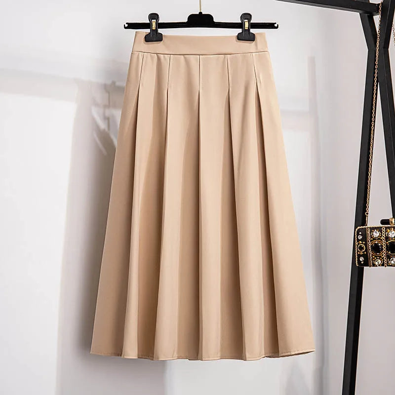 155Kg Plus Size Women's Summer Loose A-Line Pleated