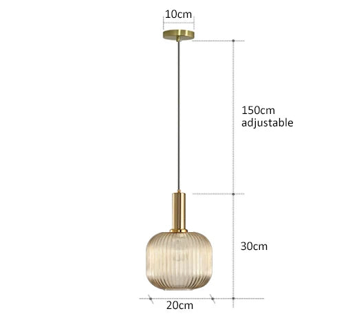 Retro restaurant colorfull glass pendant lights Creative living