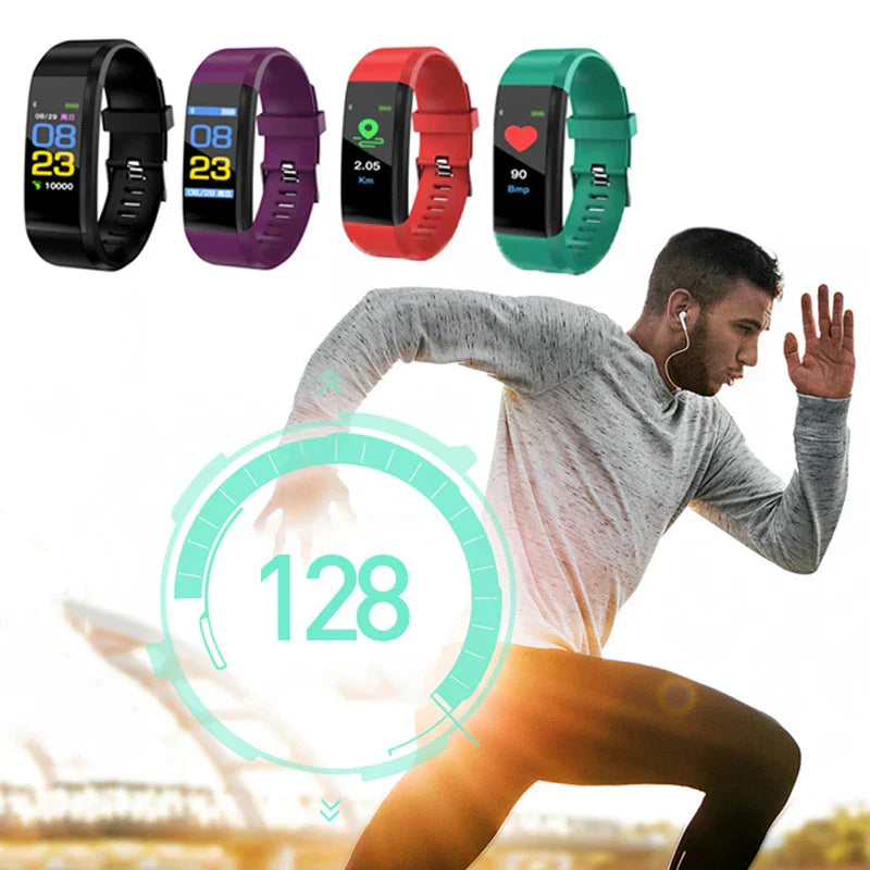 115 Plus Waterproof Smart Watch Wristband Fitness Tracker