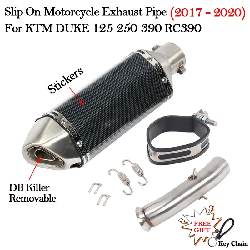 Slip on 51mm Motorcycle Exhaust System Muffler Escape