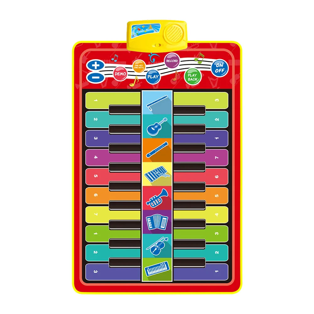 Kids Musical Piano Mat Duet Keyboard Play Mat