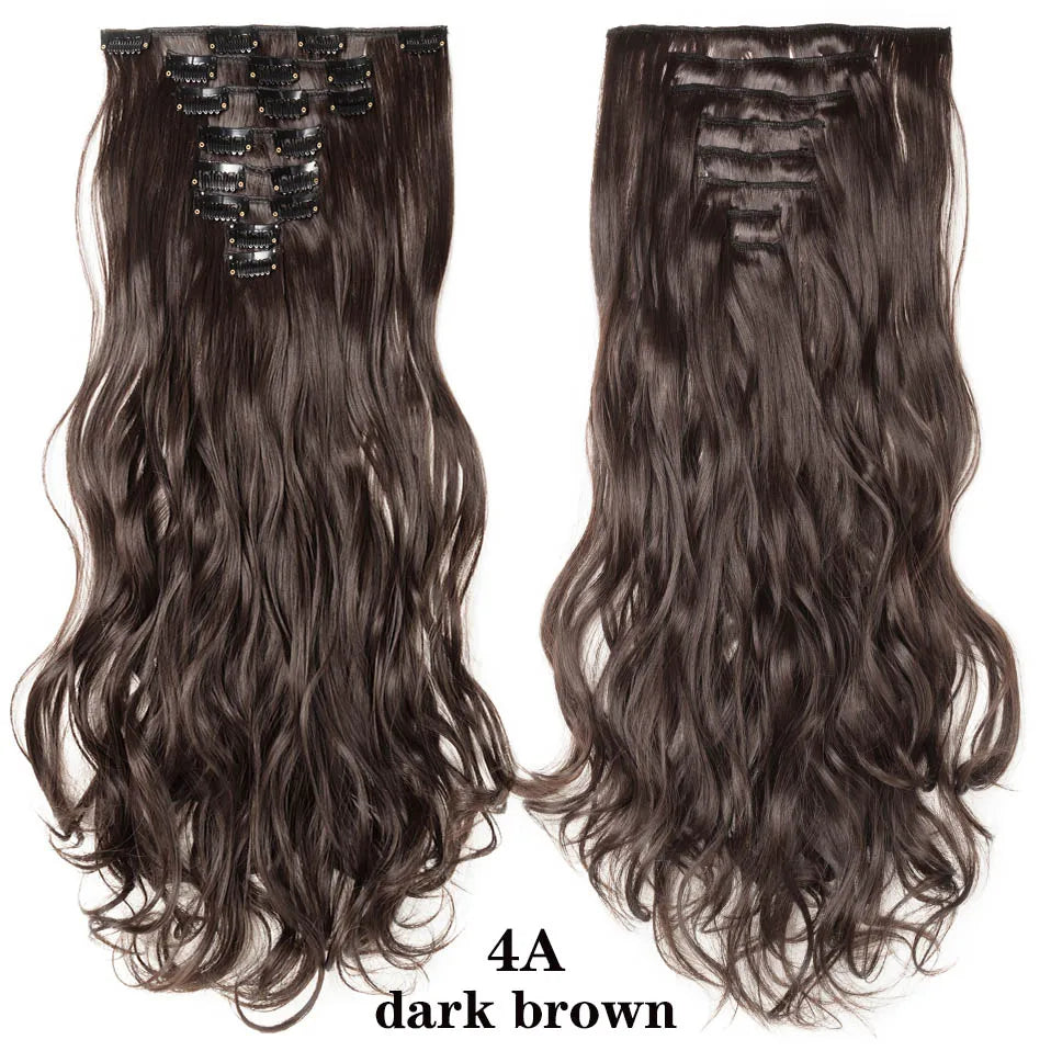 HAIRRO 24Inches 170g 36 Colors Long Straight Synthetic