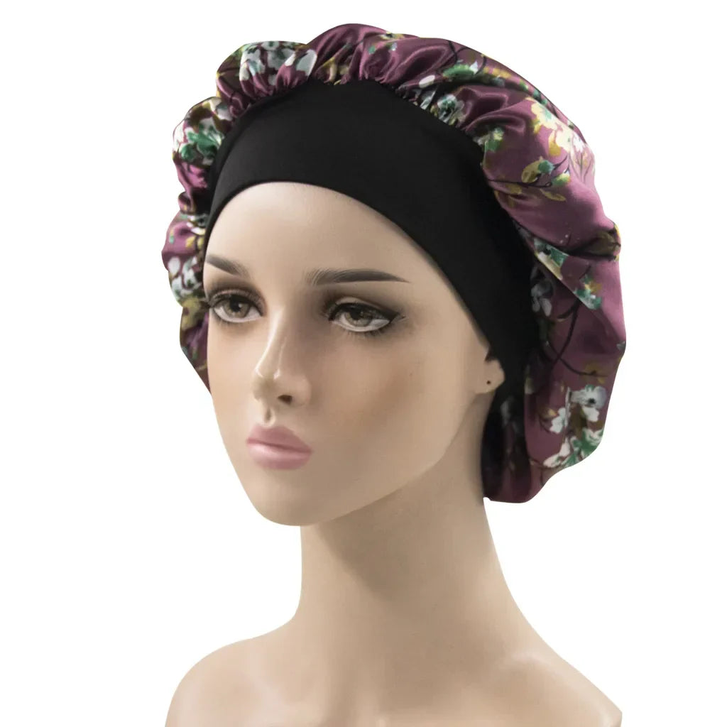 Multicolor Printed African Pattern Nightcap Set