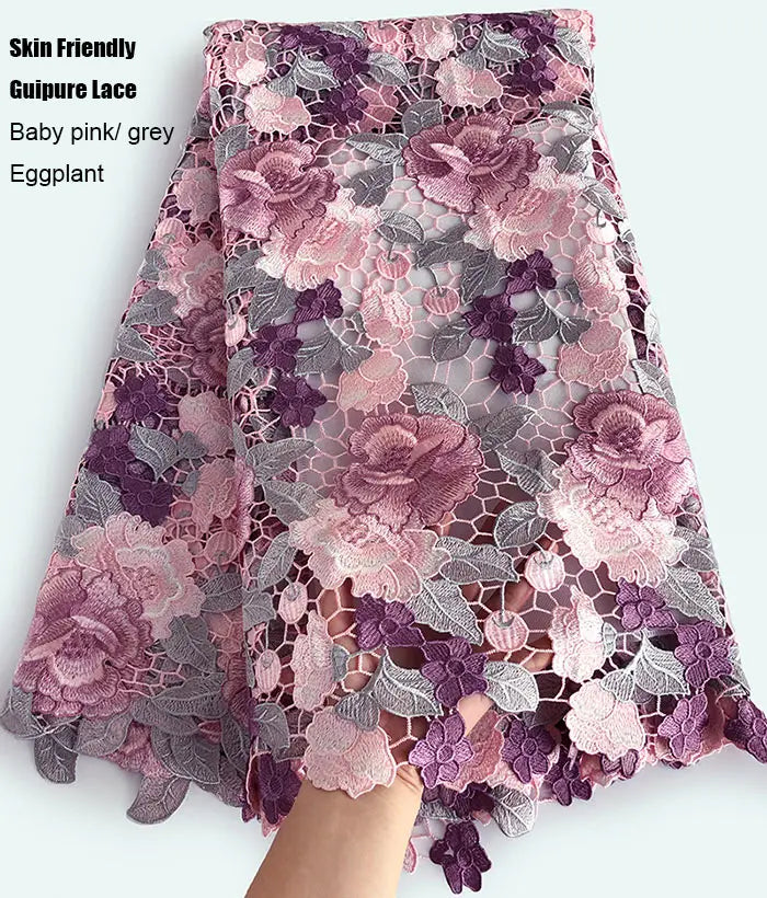 Skin friendly 5 Yards Top Class Guipure Lace