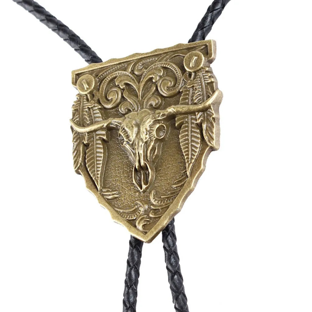 Big cow head western cowboy Tang grass pattern