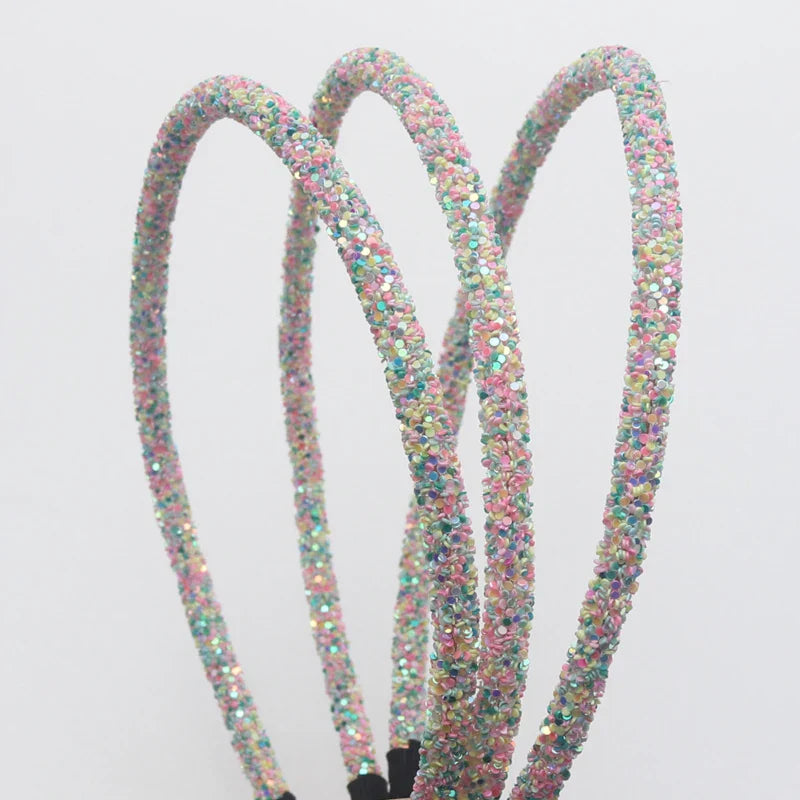 3 Piece New Girls Glitter Hair Accessories Kids