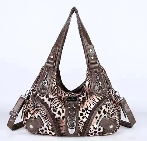 Angelkiss Women Handbags Leopard Bag Top-handle Handbag Fashion